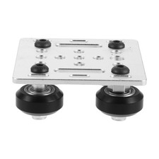 Silver Metal Gantry Plate with V Groove Wheels for 3D Printer Upgrade picture