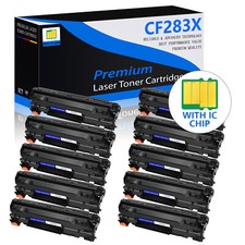 10PK CF283X 83X Toner Cartridge for HP LaserJet Pro MFP M201n M201dw Printer picture