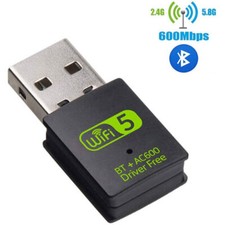5PCS WiFi Bluetooth Adapter 600Mbps Dual Band 2.4/5Ghz Wireless Network Receiver picture