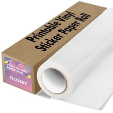 Koala Printable Vinyl Sticker Paper Roll for Inkjet Printer 13 InX32.8 FT Glossy picture