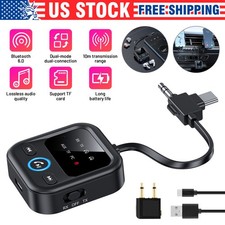 4IN1 Wireless Bluetooth 6.0 Transmitter Receiver Adapter 3.5mm Jack Aux / USB C picture