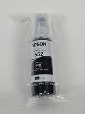 Epson 552 65ml Ink Eco Tank Black Brand New Printer Ink  picture
