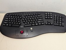 Adesso WKB-3500UB Wireless Ergonomic Trackball Keyboard With Dongle picture