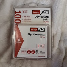 Iomega Zip 100 100MB Disks Mac Formatted 3 Pack Sealed Read Description A4 picture