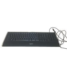 Logitech Wired Keyboard Full Size USB Black Computer Office Keyboard picture