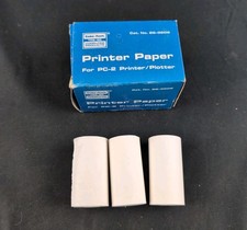 (Lot of 3) Radio Shack PC-2 Printer/ Plotter Paper Rolls picture