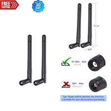 2 x Dual Band RP-SMA Male WiFi Antennas – Perfect for Video Monitoring Setup picture