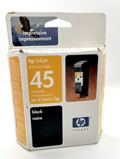 Genuine HP 45 Black Ink Cartridge 51645A OEM Open Box Vintage picture