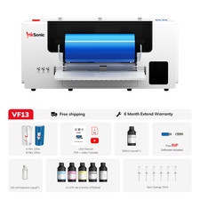 A3+ UV DTF Printer All-in-One, Dual XP600 Printheads UV DTF Sticker Printer with picture
