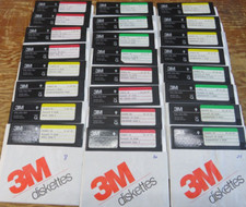 Vintage 3M Enable OA Office Automation 5.25 Floppy Disks Computer PC picture