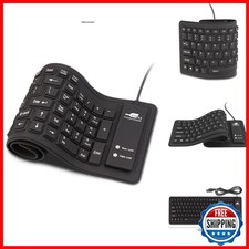 Sungwoo Foldable Silicone Keyboard USB Wired Waterproof Rollup Keyboard PC picture