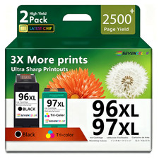 96XL Black and 97XL Color Ink Cartridge 2-Pack | for Officejet 7310 7210 Printer picture