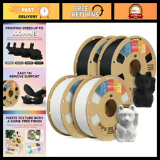 4KG Matte PLA 3D Printer Filament Bundle - Low Warp, Smooth Finish, High Quality picture