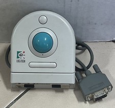 Vintage Logitech Trackman Clip-On TrackBall 2-Button Wired Mouse T-CC3 picture