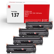 4PK CRG137 Toner Cartridge for Canon 137 Toner MF232w MF244dw MF236n MF216n D570 picture