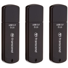 3 Pack Transcend 8GB Jetflash 350 USB 2.0 Flash Memory Pen Thumb Storage  picture