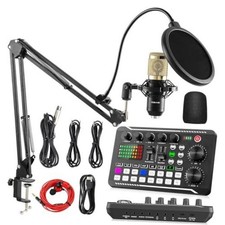 F998 Podcast Equipment Bundle, Live Sound Card F998 + BM800 Mic Cantilever Set picture