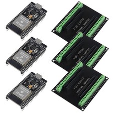 3 Set ESP32 38Pin Narrow Type-C+extensionboard, 3pcs 38pin c+green picture
