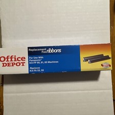 OFFICE DEPOT BLACK REPLACEMENT FAX RIBBONS PANASONIC KX-FP 80, 81, 85 MACHINES picture