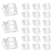 100 Pcs Transparent Adhesive Cable Clips, Upgraded Cord Clips, Small Wire Hol... picture