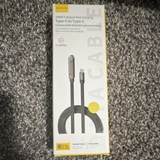 Basemo 240W Fast Charging USB-C Cable, Foldable Holder, E-marker, 1.5m picture