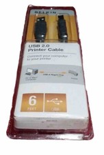 New Belkin USB 2.0 Printer Cable 6 Feet NIB picture
