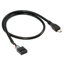 CY USB 2.0 Mainboard 9pin 10pin Header to Micro USB 5Pin Cable for Mini Monitor picture