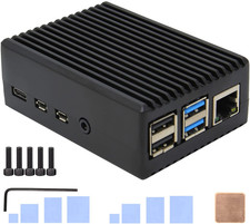 P173 Heavy Duty Passive Cooling Aluminum Case for Raspberry Pi 4 | picture