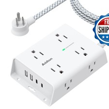 Addtam Surge Protector Power Strip AD84C 8 Outlets 4 USB Ports (2 USB C) picture