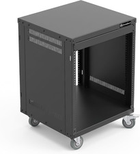 Axcessables 12U Network Rack with Wheels - 500Lb Capacity, 18