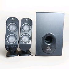 Logitech X-230 Subwoofer & 2 Logitech Speakers & Cords Works Perfectly picture