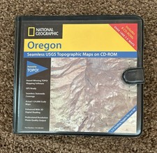 National Geographic Topo CD-ROM software Mapping for Oregon USGS Topographic picture