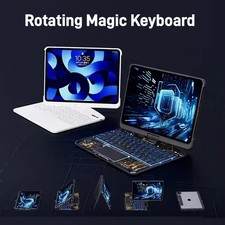 360 Swivel Keyboard Clear Case For IPad Smart Trackpad Bluetooth-compatible Keyb picture