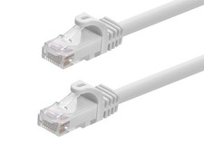 Flexboot Cat6 Ethernet Patch Cable Network RJ45 Stranded UTP 24AWG 50ft White picture