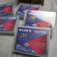 Lot Of 5: Sealed Sony QW QIC-WIDE  QW5122F 200MB/400MB Mini Data Cartridge Japan picture