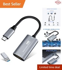 4K HDMI Capture Card - 1080P60FPS USB C for Seamless Streaming & Recording picture