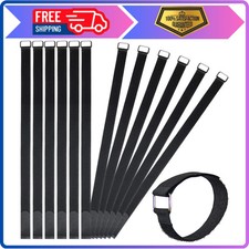 12 Pack 24 Inch Reusable Hook and Loop Cable Straps 1 Inch Wide Nylon Ties picture