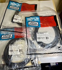 Lot of 3 Tripp Lite P004-010 10 ft. Black Power Extension Cord Computer AC Cords picture