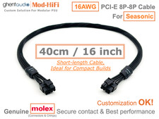 ⚡️16AWG PCI-E GPU 8P Cable for Seasonic FOCUS SPX Series SPX750 SPX650 40cm/16