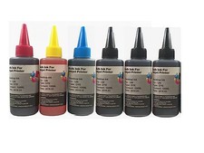 400ml Bulk refill ink for HP Canon Brother Dell Epson printer + 2x100ml black picture