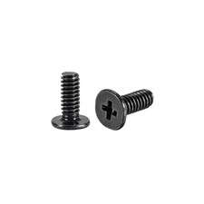 M2 x 6mm Laptop Notebook Computer Screws Phillips Head Screw Black 100pcs picture