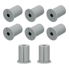 8Pcs Wall Grommets for Cables 1 Inch Cable with 8mm Hole, Silicone Grey picture