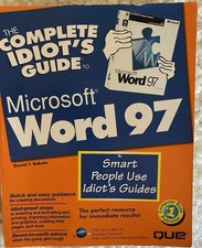 The Complete Idiot's Guide to Microsoft Word 97 - nice clean condition picture