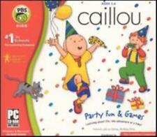 Caillou Party Fun & Games PC MAC CD learn shapes colors numbers computer skills picture