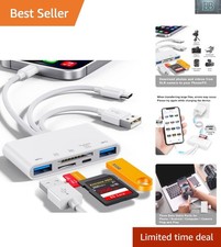 Versatile 5-in-1 Card Reader with USB-C, USB-A & Charging for Seamless Workflow picture