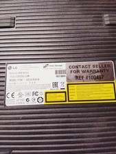 LG Super Multi MODISK External DVD Writer GE24NU30 Black Disc Drive Tested picture