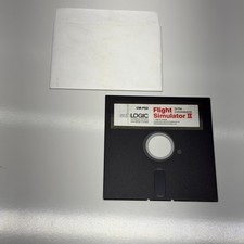 Vtg Commodore 64 Flight Simulator II SubLogic Software 5.25” Floppy Disk 1983 picture