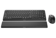 Philips 6000 Series Wireless Keyboard Mouse Combo, Bluetooth, 3-Device, Black picture
