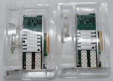 LOT OF 2 INTEL CPU-E69818 (B) DUAL Port SFP PCIe Server Network Card GREAT COND picture