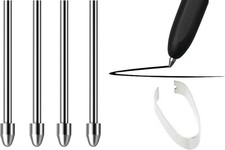 No Worn Out Titanium Alloy Metal Remarkable 2 Pen Tips Replacement Black  picture